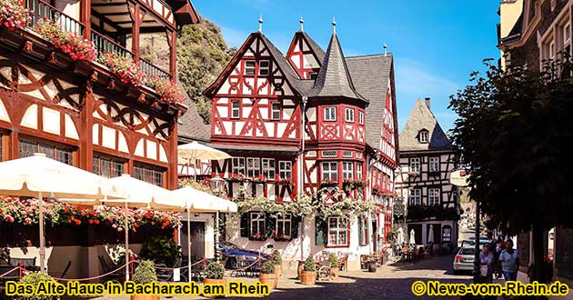 In der Innenstadt von BAcharach kann man eine Ferienwohnung ein Ferienhaus oder ein Apartement buchen.