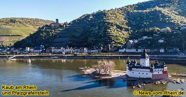 Die Burg Pfalzgrafenstein und die Burg Gutenfels kann man bei einer Schifffahrt mit einem der vielen Personenschiffe bewundern.