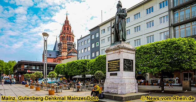 Der bekannteste Mainzer ist Johannes Gensfleisch, genannt Gutenberg, Erfinder des modernen Buchdrucks.